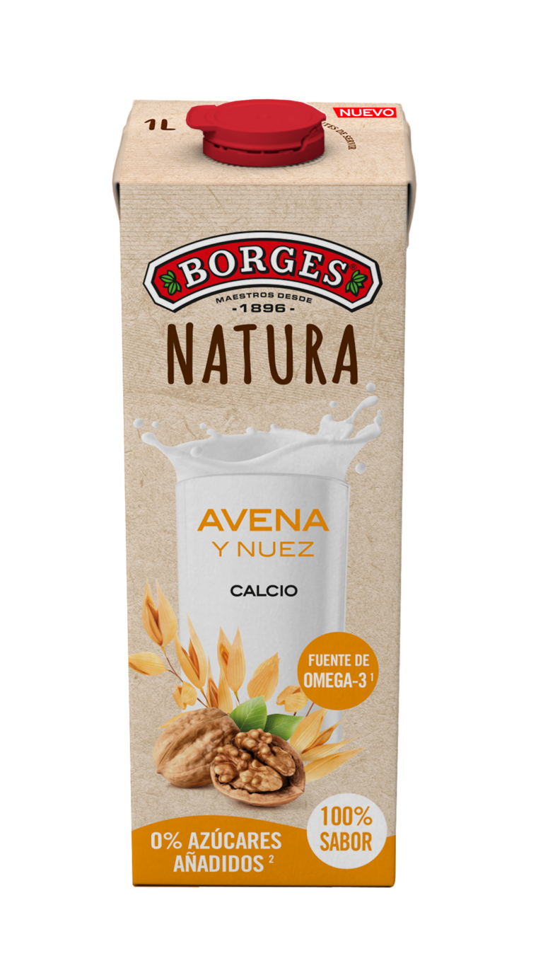 BORGES BEBIDA DE AVENA Y NUEZ 1L