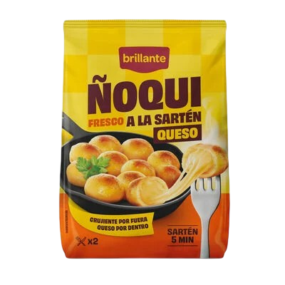 BRILLANTE ÑOQUIS CON QUESO A LA SARTÉN 300G