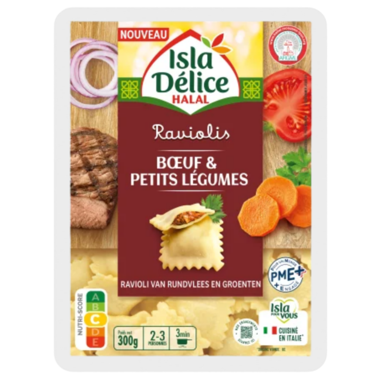 ISLA DELICE RAVIOLIS BŒUF ET PETITS LEGUMES 300G