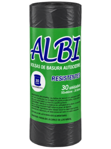 ALBI BOLSA BASURA NEGRA 30L 30UDS