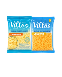 VILLAS QUEIJO EMMENTAL / CHEDDAR RALADO 150G