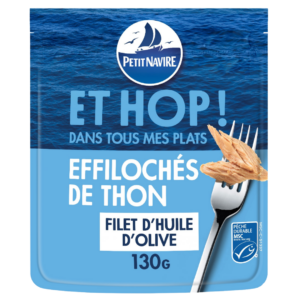 PETIT NAVIRE ÉFFILOCHÉS THON HUILE D’OLIVE 130G