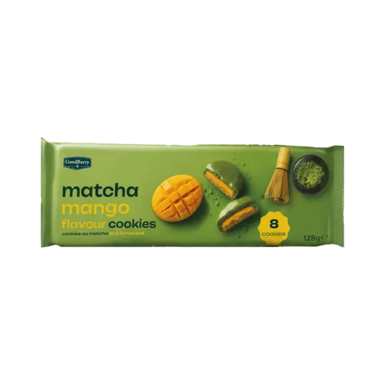 GOODBURRY BISCUITS MATCHA MANGUE 128G