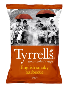 TYRRELLS CHIPS SMOKY BARBECUE 150G