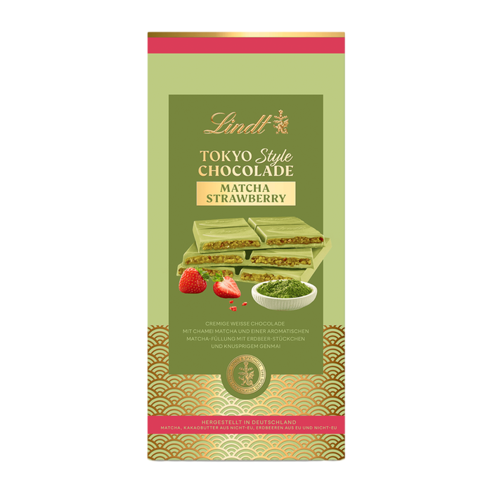 LINDT TABLETA TOKYO MATCHA/FRESA 145G