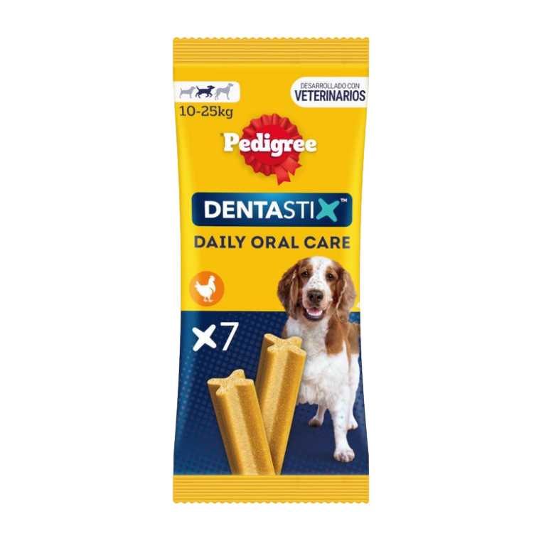 PEDIGREE DENTASTIX RAZA MEDIANA 7 PIEZAS 98G