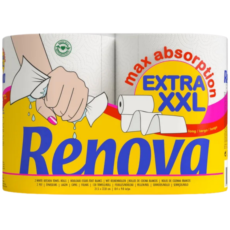 RENOVA PAPIER DE CUISINE MAXI EXTRA XXL 2R
