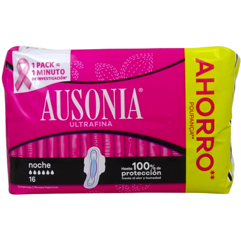 AUSONIA NOCHE SUPER ULTRA PLEGADAS ALAS 16UDS