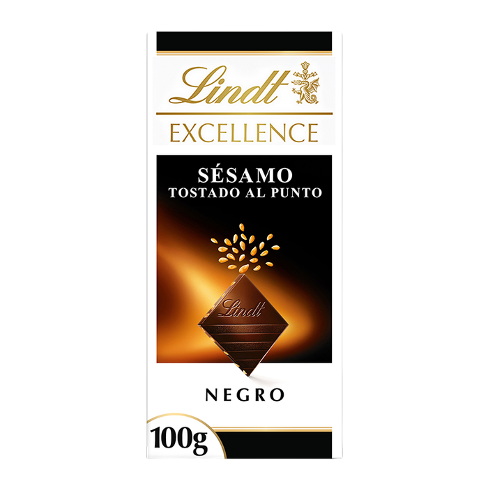 LINDT CHOCOLAT NOIR AU SÉSAME 100G