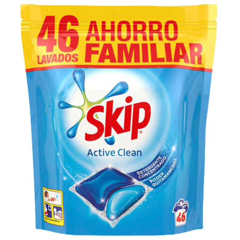 SKIP DETERGENTE CÁPSULAS LIMPIEZA PROFUNDA 46 DOSIS