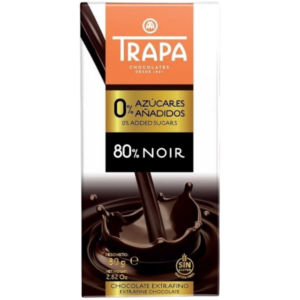 TRAPA CHOCOLATE PRETO 80% SEM AÇÚCAR 80G