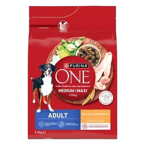 PURINA UN CHIEN ADULTE MOYEN/MAX POULET 2,5KG