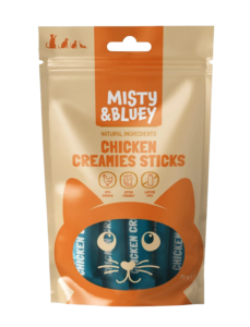 MISTY & BLUEY BÂTONNETS DE CRÈME GLACÉE POULET 75G