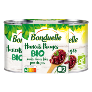 BONDUELLE HARICOTS ROUGE BIO 2X125G