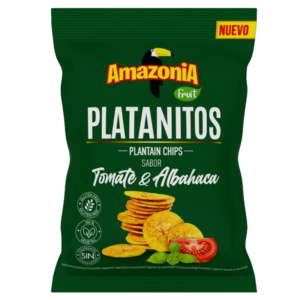 AMAZONIA PLATANITOS TOMATE MANJERICÃO - LIMA LIMÃO 75G