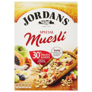 JORDANS MUESLI FRUITS ET NOIX 750G