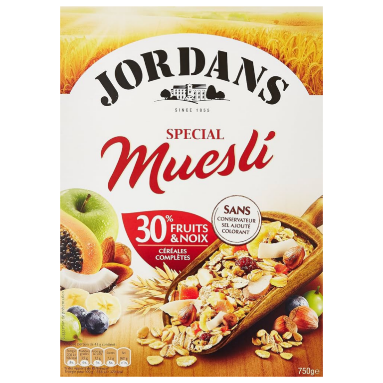 JORDANS MUESLI FRUITS ET NOIX 750G