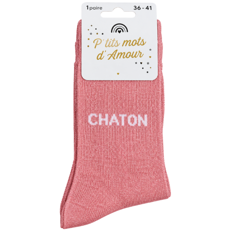 P'TITS MOTS D'AMOUR PAIRE DE CHAUSSETTES 36-41