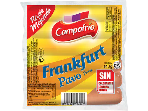 CAMPOFRIO SALSICHAS FRANKFURT PERÚ 140G