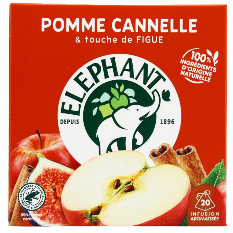 ELEPHANT INFUSION POMME CANNELLE FIGUE 36G