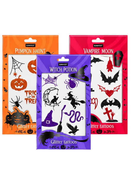 SENCE TATUAGENS HALLOWEEN GLITTER