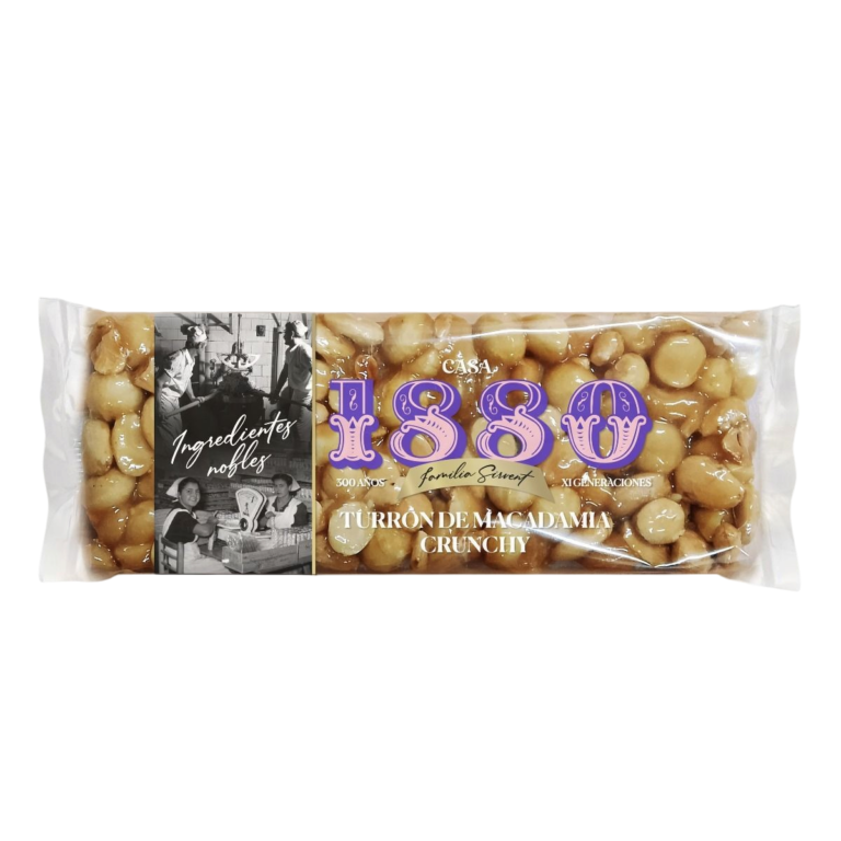 1880 TURRON CRUNCHY DE MACADAMIA 230G