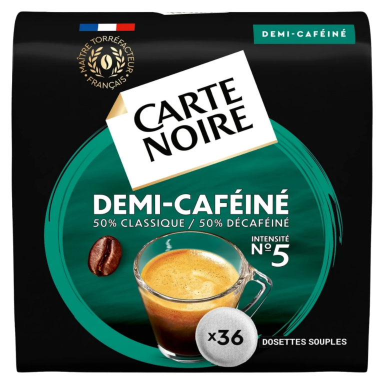CARTE NOIRE DOSETTES DEMI-CAFÉINÉ 36U 230G