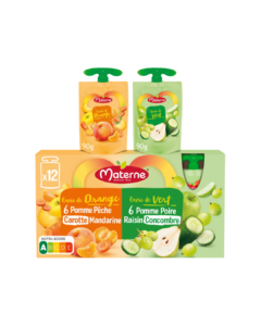 MATERNE GOURDES ENVIE ORANGE VERT 12X90G