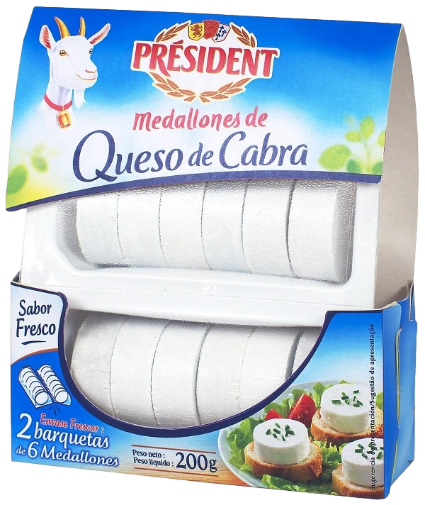 PRESIDENT MEDALLONES QUESO CABRA 200G